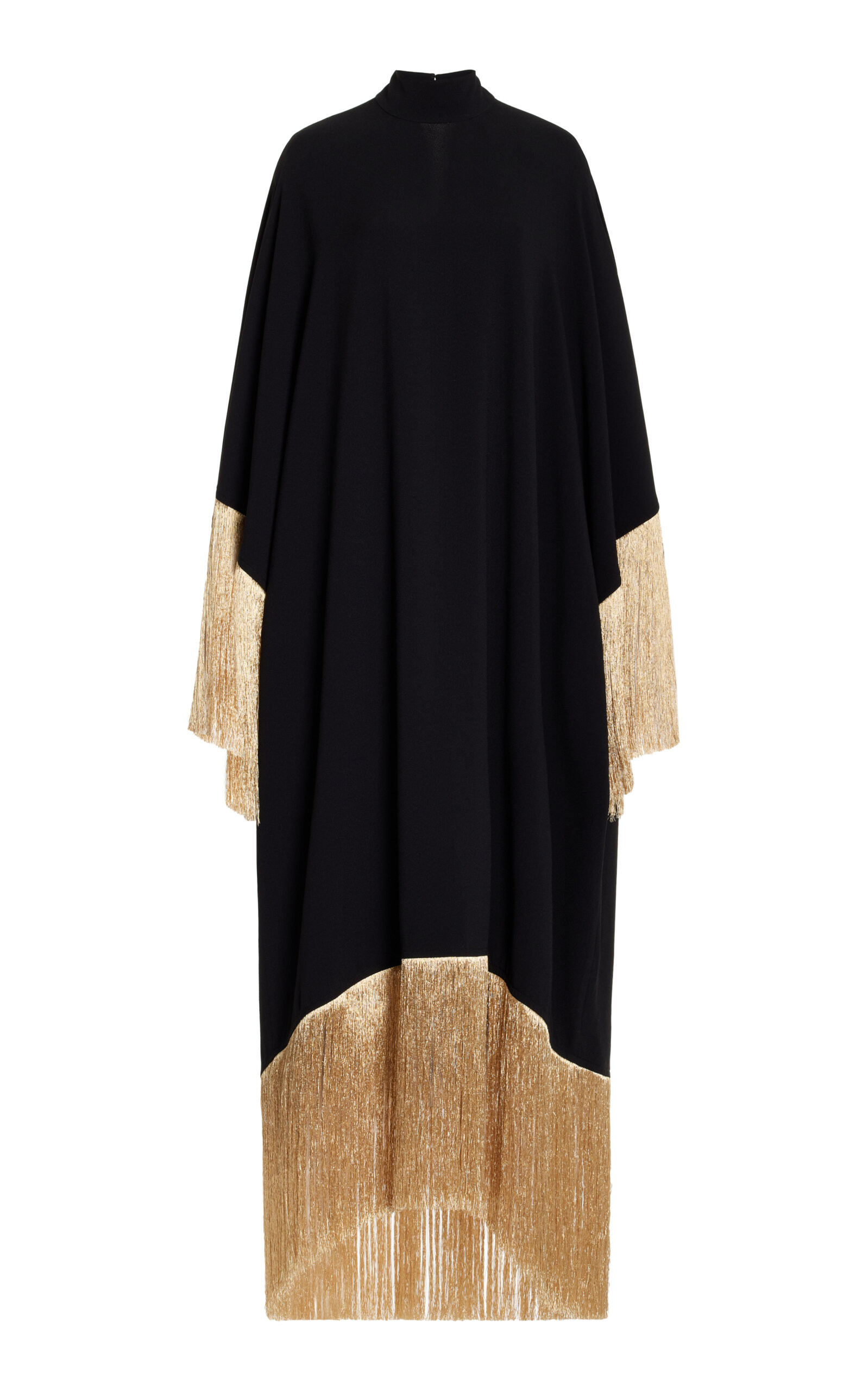 Exclusive Farrah Fringed Deadstock Crepe Caftan | Moda Operandi (Global)