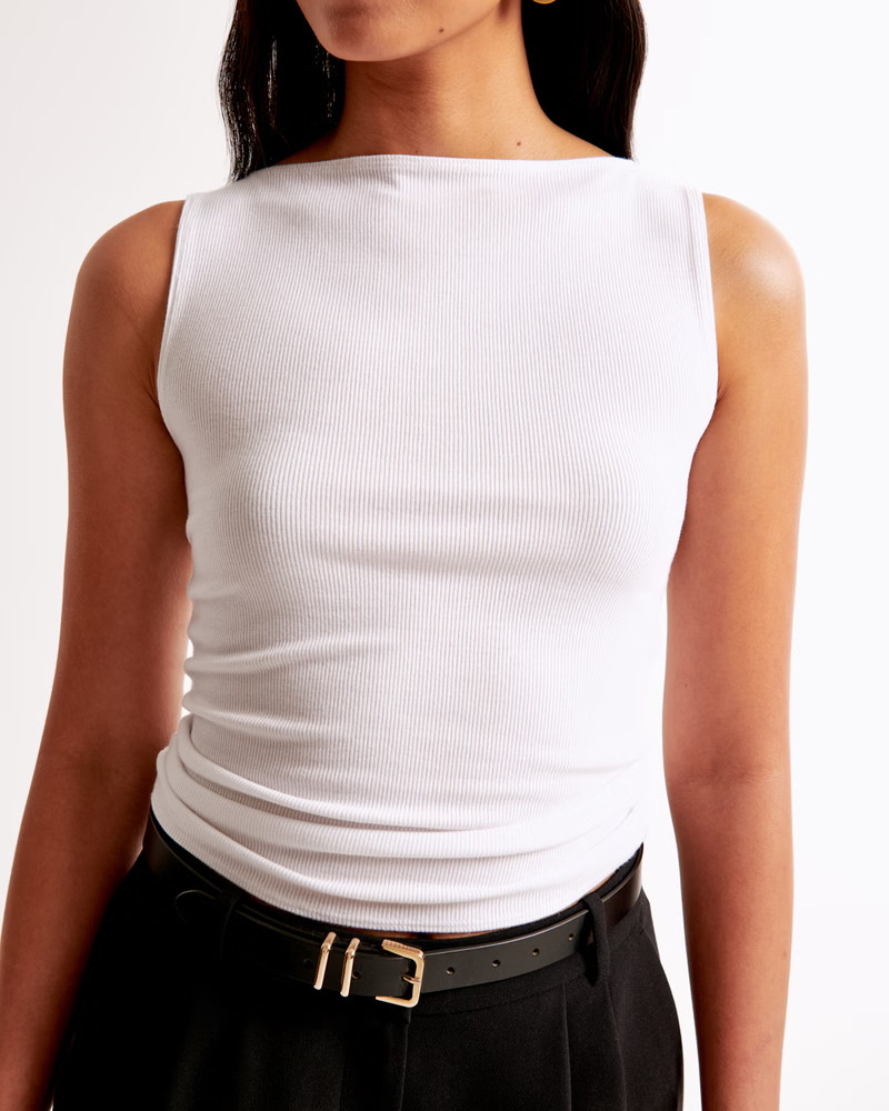 Wide Rib Slash Top | Abercrombie & Fitch (US)