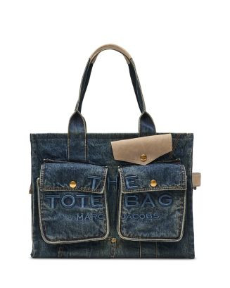 MARC JACOBS The Denim Suede Large Cargo Tote Bag | Bloomingdale's Handbags All Handbags & Wallets | Bloomingdale's (AU)