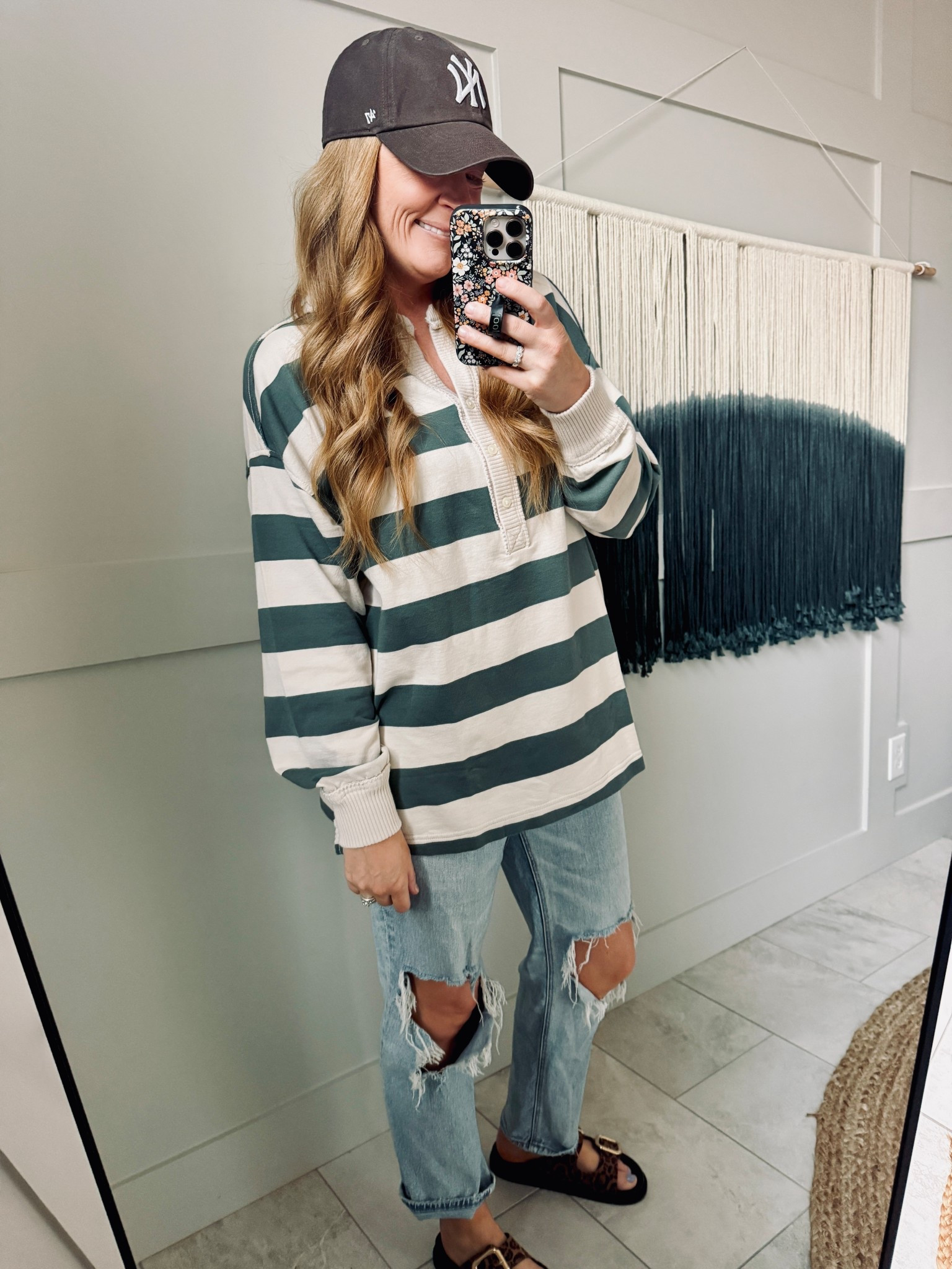 Another good aerie find - it's lightweight almost like a nice / soft  T-shirt material. I sized down to a small 

#LTKOver40 #LTKxAerie