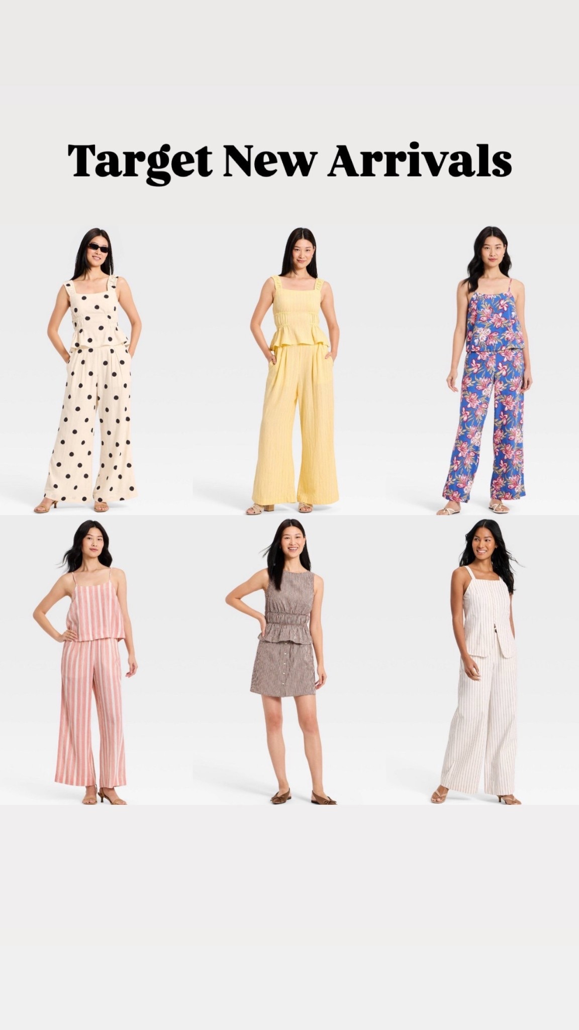 Target new arrivals
Matching sets