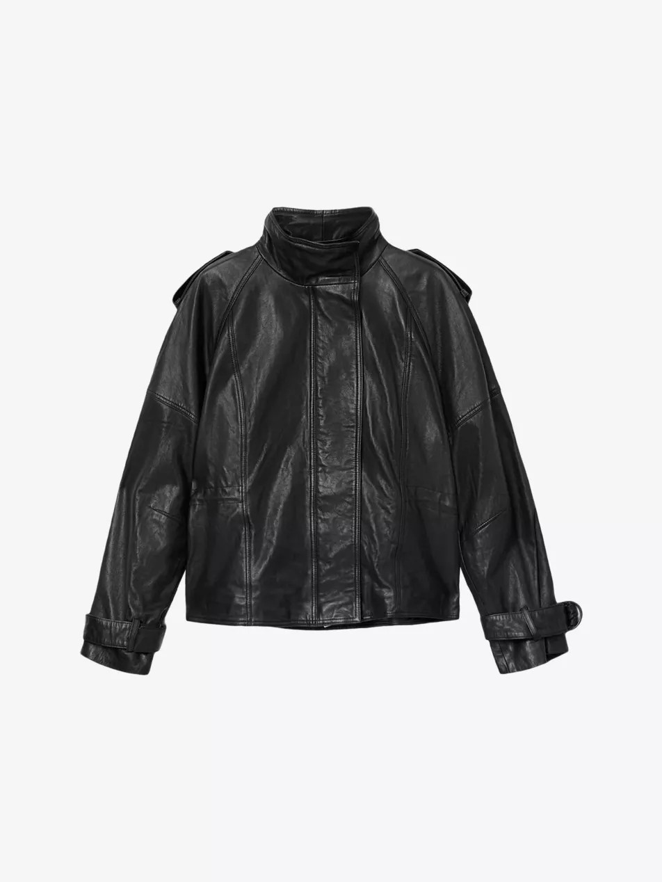 Serne Relaxed-Fit Leather Jacket | Selfridges