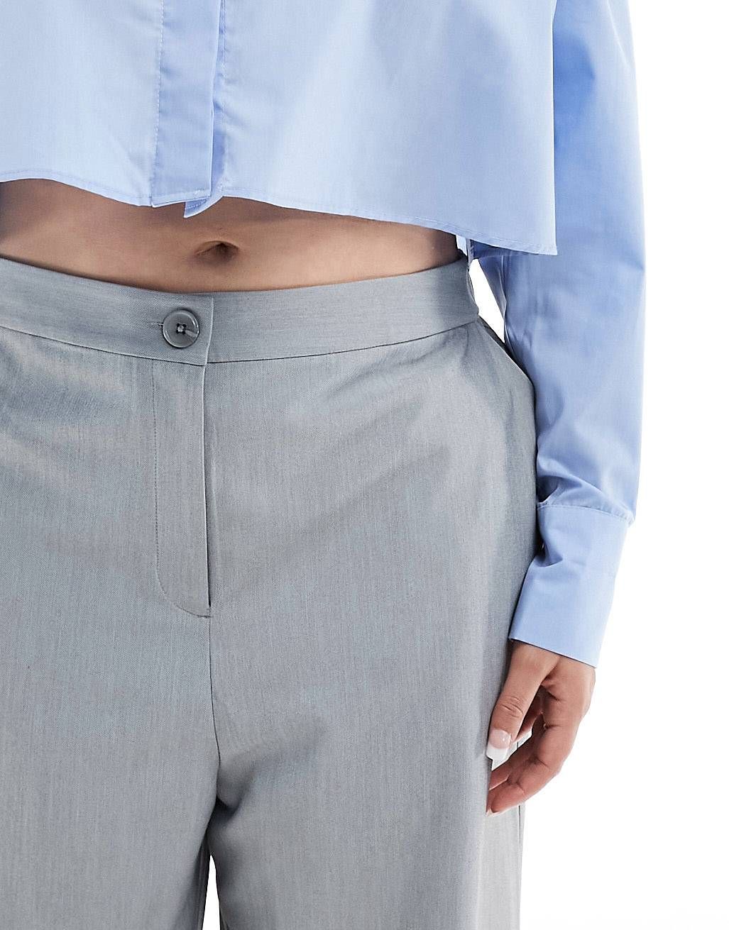 ASOS DESIGN Curve relaxed dad trouser in grey | ASOS | ASOS (Global)