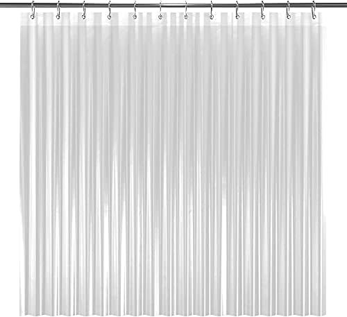 LiBa PEVA 8G Bathroom Shower Curtain Liner, 72" W x 72" H, Clear, 8G Heavy Duty Waterproof Shower... | Amazon (US)