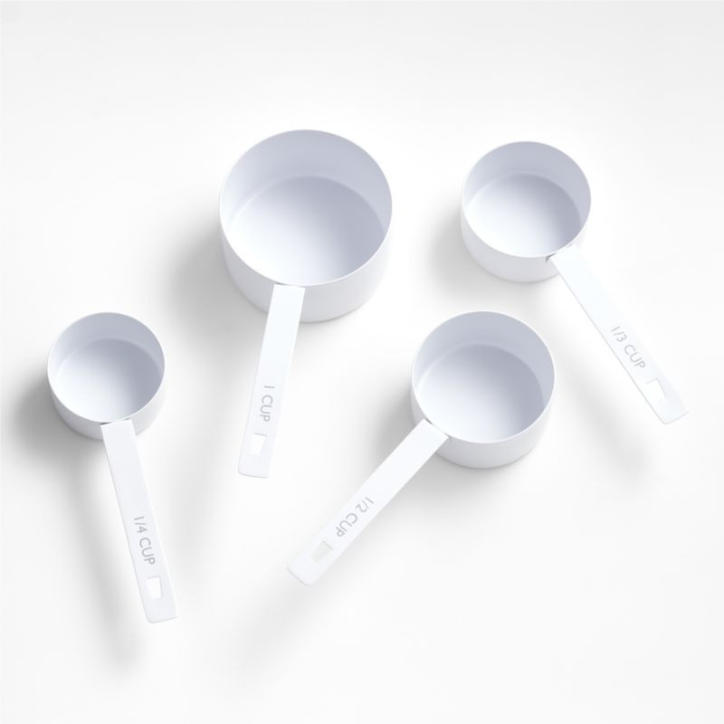 Nera Matte White Measuring Cups + Reviews | Crate & Barrel | Crate & Barrel