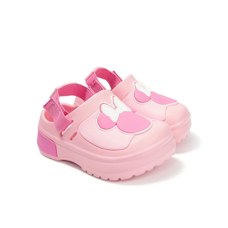 Baby Girls Minnie Mouse Adjustable Strap Clog | Walmart (US)