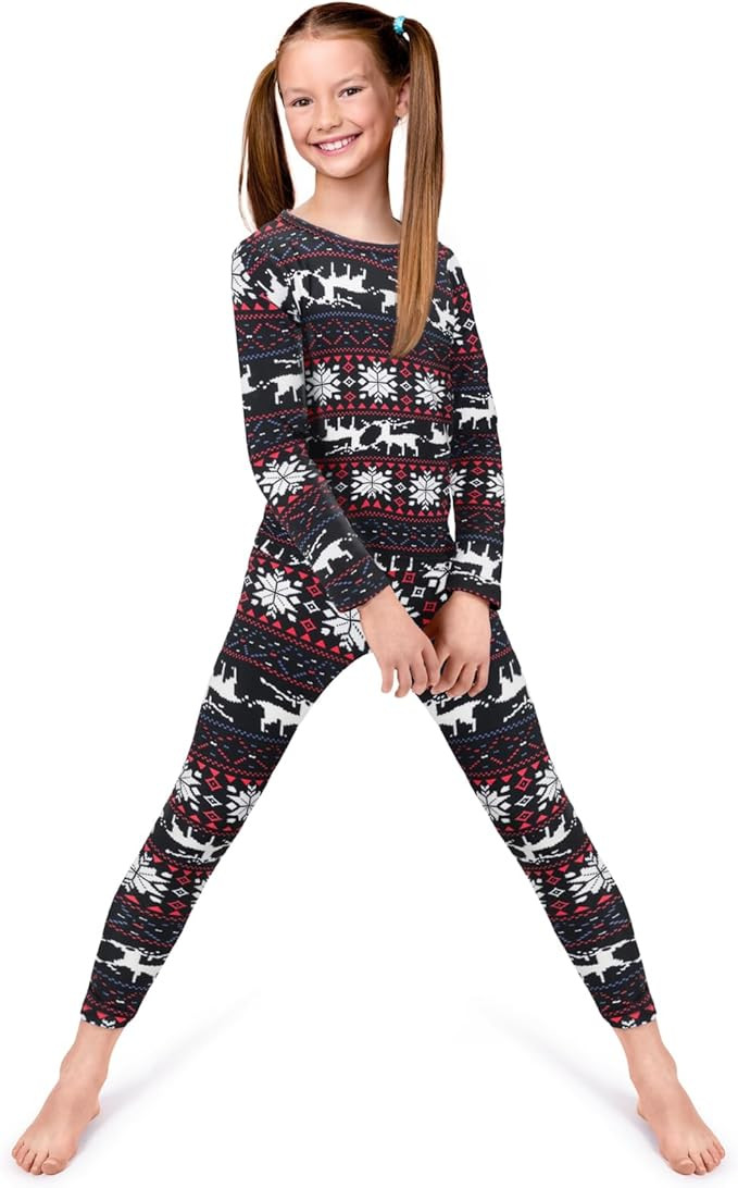 Rocky Thermal Underwear for Kids, Girls Thermals Top and Bottom Set, Long Johns Underwear, Base L... | Amazon (US)