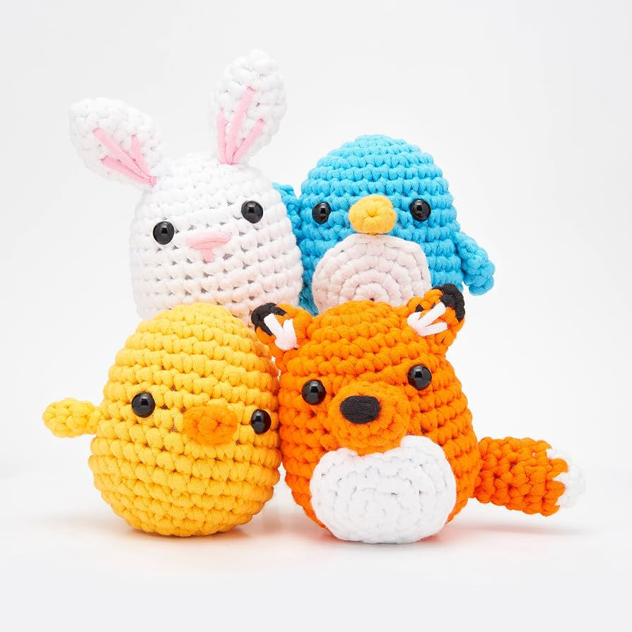 The Woobles Crochet Kit for Beginners - Easy Arts and Crafts Knitting & Crochet Animals Kit All i... | Amazon (US)