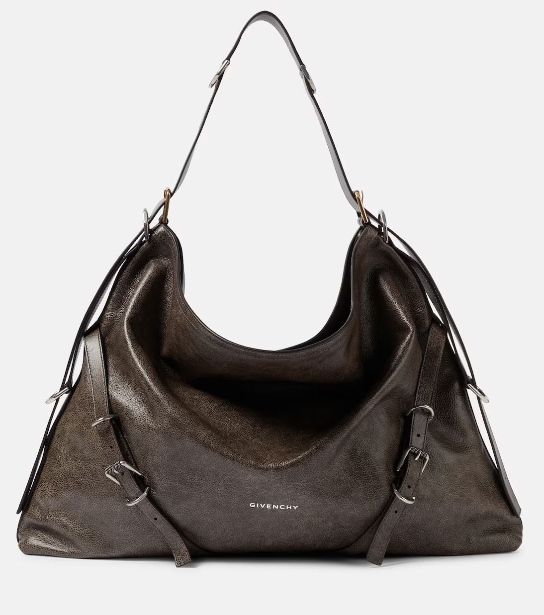 Voyou Large leather shoulder bag | Mytheresa (UK)