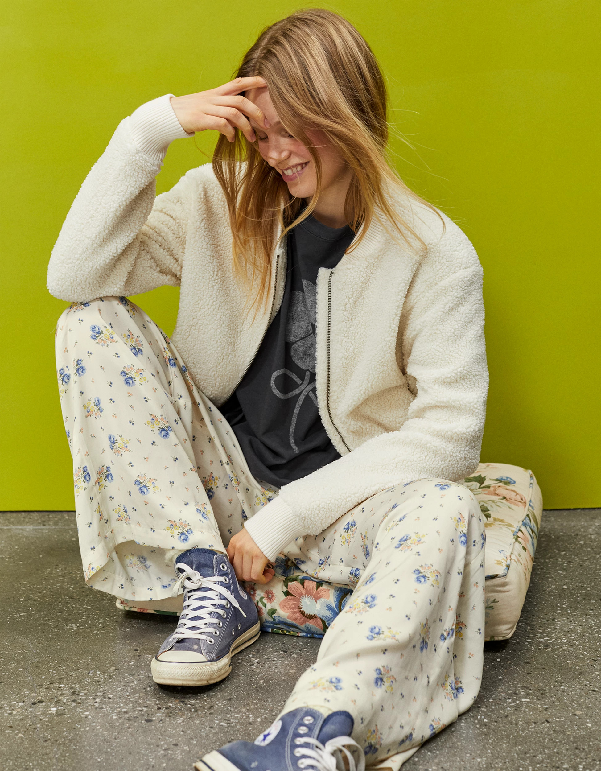 Aerie x Emily + Meritt Cozy Bomber Jacket | American Eagle Outfitters (US & CA)
