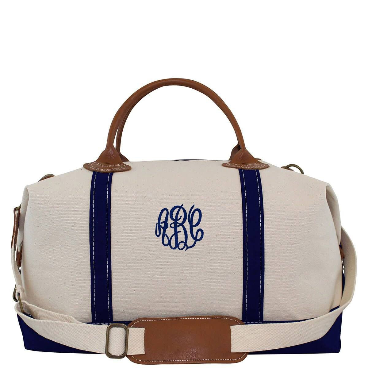 Monogrammed Canvas Weekender Bag | United Monograms