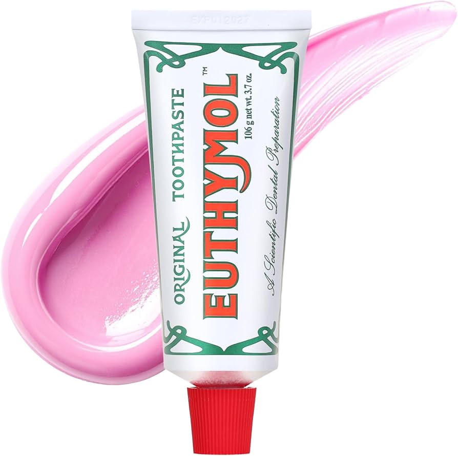 EUTHYMOL Original Pink Toothpaste (3.7fl oz/Pack of 1) - Fluoride-Free Toothpaste for Sensitive T... | Amazon (US)