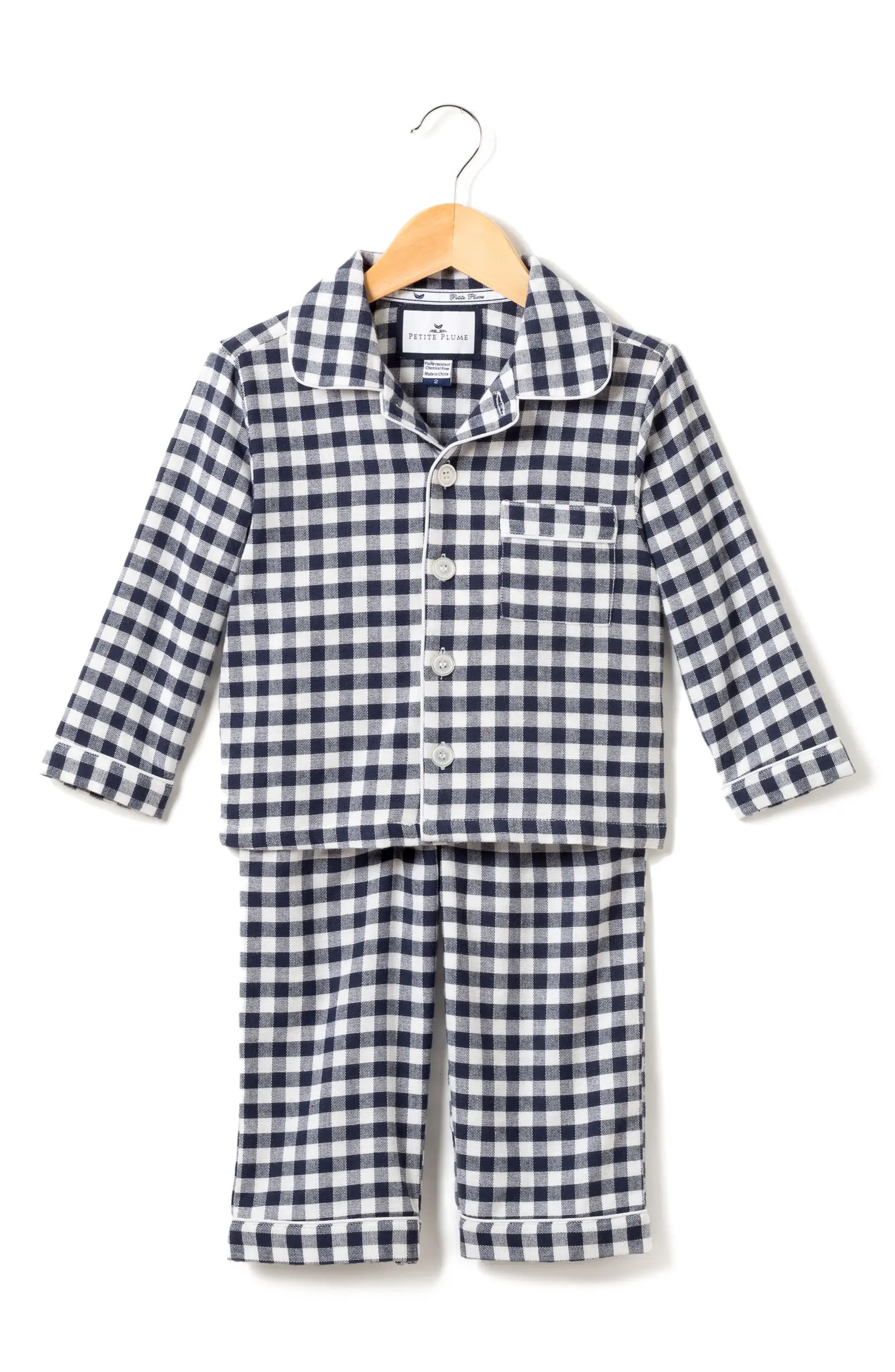 Kids' Gingham Two-Piece Pajamas | Nordstrom