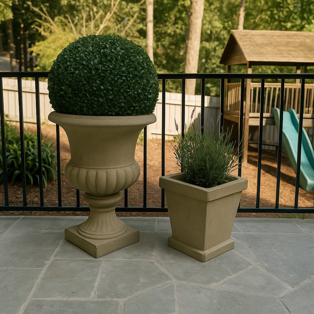 Creating that European charm—on a budget.

These classic urn and square planters from Lowe’s paired with 18” faux boxwood balls give all the Tara Shaw–inspired elegance without breaking the bank. Perfect symmetry, timeless shapes, and that Old World soul.

I call it “Superwoman–Approved Styling”—because you don’t need Versailles to serve luxe. Just the right eye, the right pieces, and a little creativity.

Faux florals, real style.
Get the look and elevate your outdoor space 

#LTKFindsUnder100
