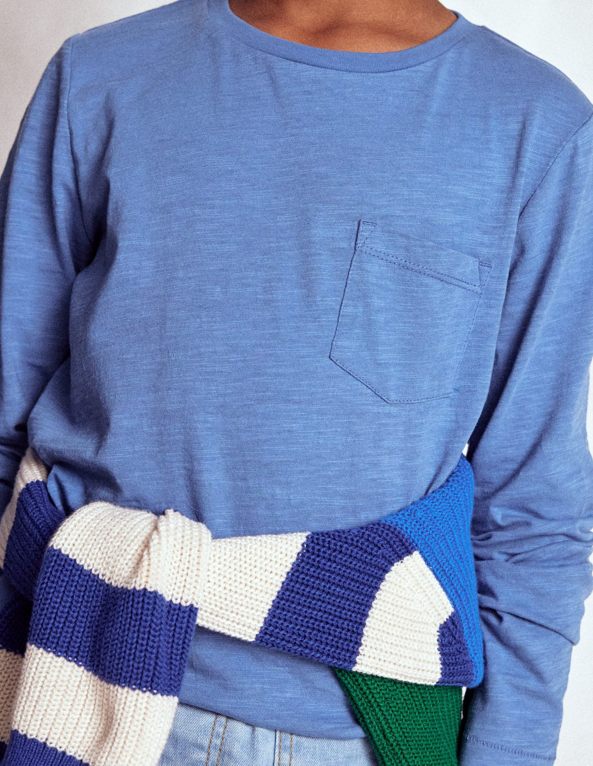 Everyday Long Sleeve T-Shirt-Blue River | Boden (US)