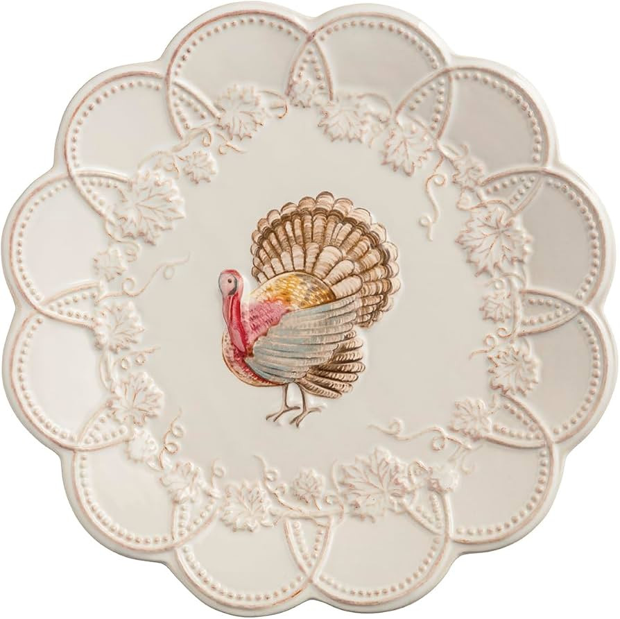 Mud Pie Thanksgiving Turkey Salad Plate | Amazon (US)