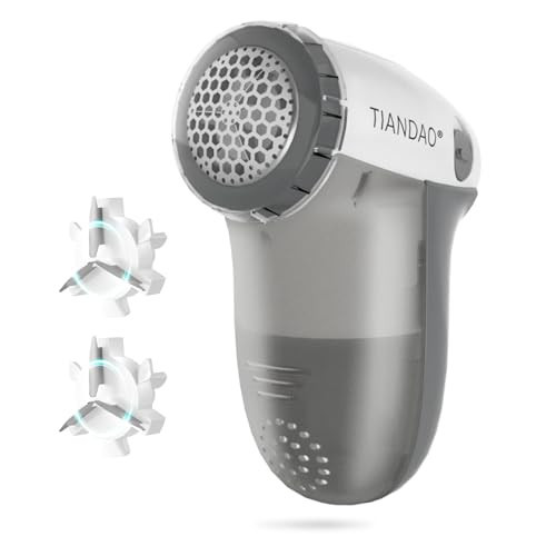 TIANDAO Electric Fabric Shaver and Lint Remover, Portable Fuzz Remover for Clothes and Furniture, Battery Operated, Easy to Use and Clean, Suitable for Sweaters, Blankets.（Grey） | Amazon (US)
