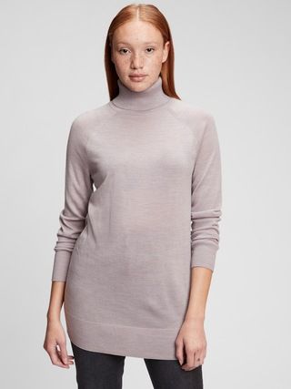 Merino Turtleneck Tunic Sweater | Gap (US)