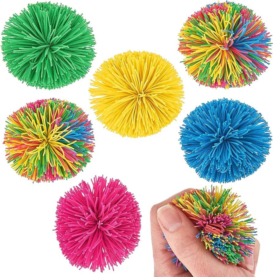 Expressions 6pc Skwoosh Collection - 6pc Poof Ball Set, Novelty Fidget Toys, Anxiety Relief Senso... | Amazon (US)