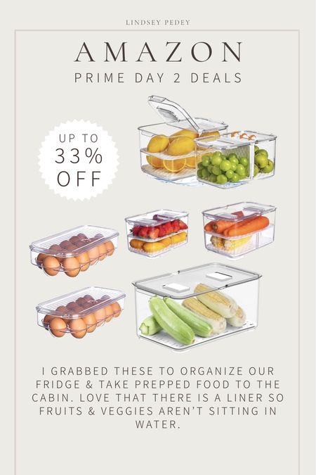 Grab these produce containers to organize our refrigerator and to take food to the cabin. Love the liner on the bottom, so food isn’t sitting in water.

Kitchen essentials, food, prep, food storage, Tupperware, refrigerator, organization, Amazon finds, prime day 

#LTKhome #LTKxPrimeDay #LTKunder50