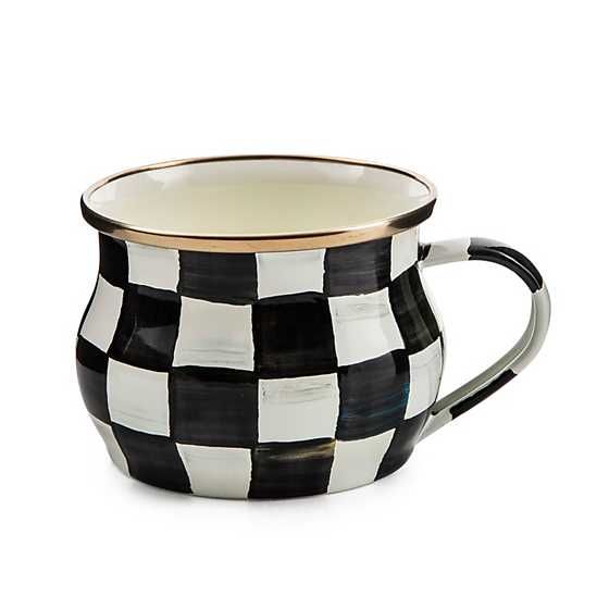 Courtly Check Enamel Teacup | MacKenzie-Childs