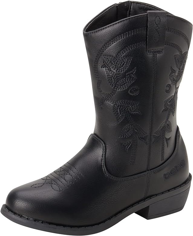 bebe Girls’ Cowgirl Boots – Classic Western Roper Boots - Cowboy Boots for Girls (Toddler/Gir... | Amazon (US)