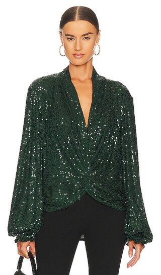 Bette Blouse in Emerald | Revolve Clothing (Global)