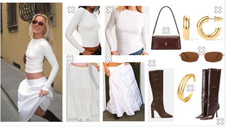 I LOVE a flowey maxi skirt look. This all white outfit is completed by adding in brown accessories!

#LTKStyleTip #LTKBeauty #LTKSeasonal