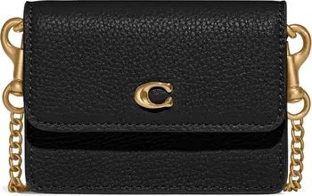 Refined Calfskin Half Flap Crossbody Card Case | Nordstrom