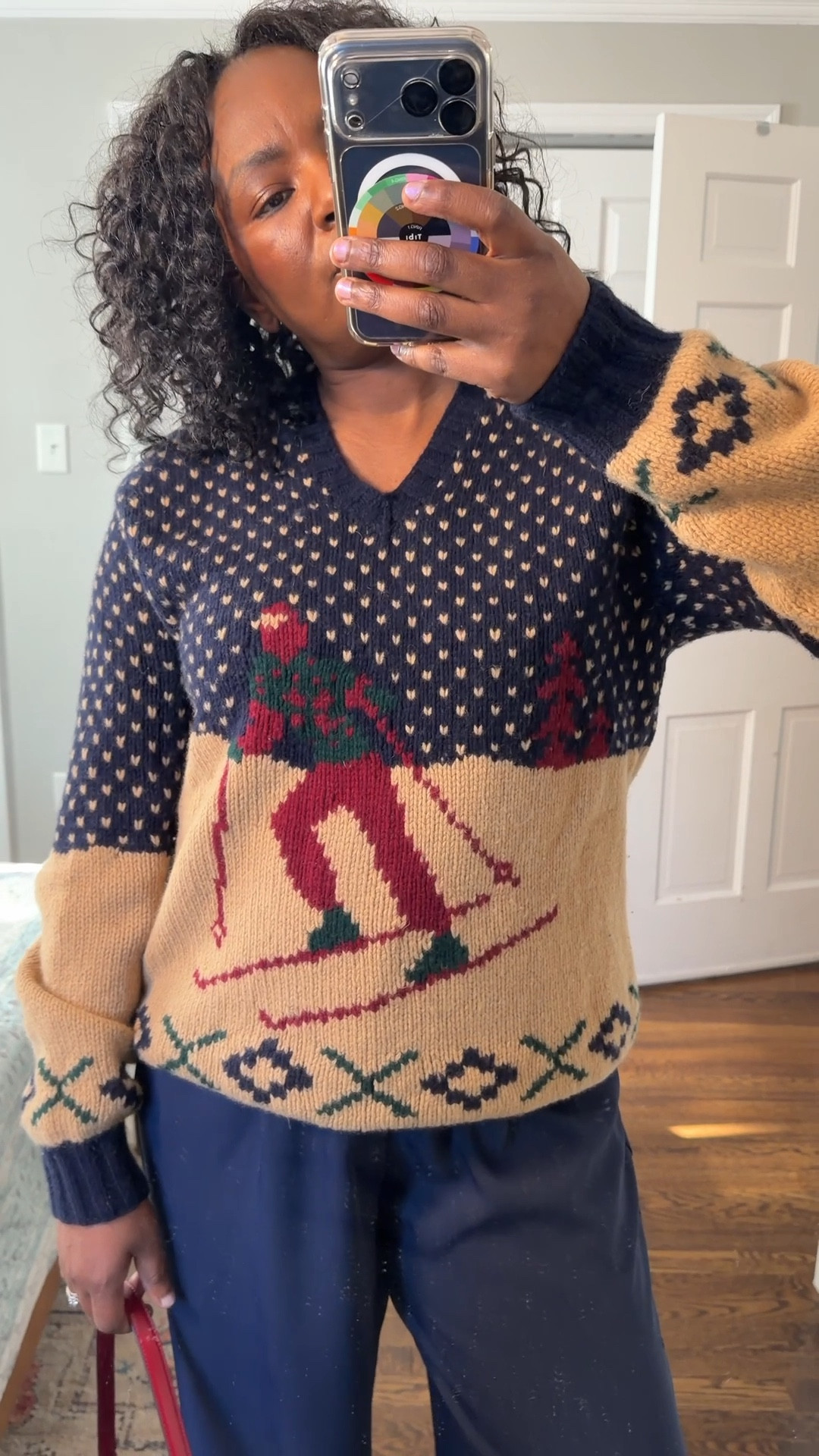🚨STOP. This is your sign to shop eBay. 🚨
This eBay sweater find is giving designer vibes without the designer price tag. The knit is thick + cozy, the print is a total conversation starter, and it instantly makes a simple pant look feel styled.

I paired it with navy wide-leg trousers (flattering + comfy) + leopard flats for that “effortless but intentional” finish… and of course a red bag moment because neutrals deserve a little drama. I linked this exact vibe + the best eBay sweater finds so you can grab one before they’re gone (because eBay gems don’t restock!)

#ebayfind #ebayfashion #ebaystyle #ebayvintage #vintagesweater #statementknit #sweaterweather #winteroutfit #workwearstyle #businesscasualstyle #workoutfitideas #widelegpants #navyoutfit #leopardflats #redbag #classicstyle #midsizefashion #curvystyle #affordablefashion #capsulewardrobe #outfitinspo #momstyle #ootd #ltkfinds #ltkit #shopmylook