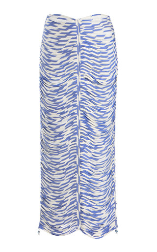 Exclusive Danielle Draped Silk Maxi Skirt | Moda Operandi (Global)