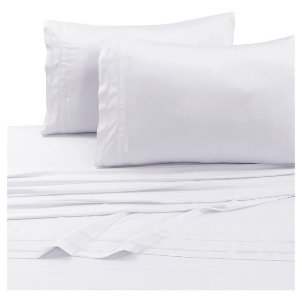 Rayon From Bamboo Deep Pocket Solid Sheet Set 300 Thread Count - Tribeca Living® | Target