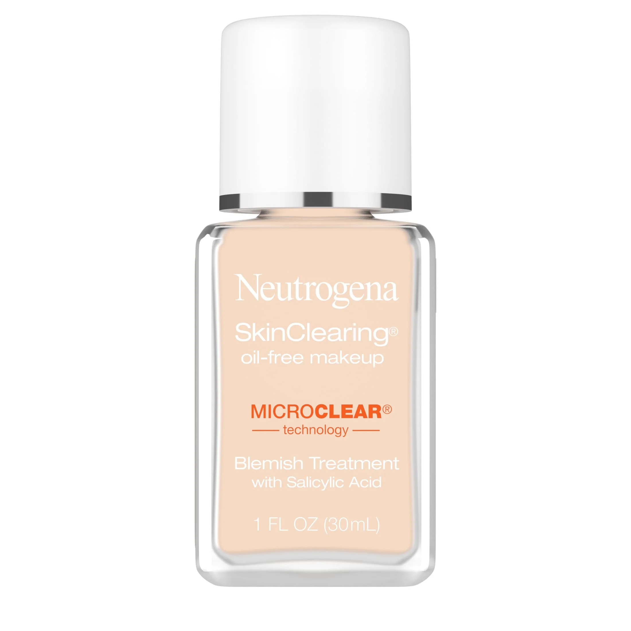 Neutrogena SkinClearing Foundation for Acne, Classic Ivory, 1 fl. oz | Walmart (US)