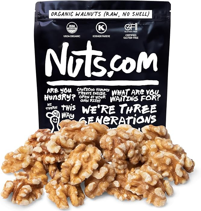 Nuts.com – Organic Walnuts (Raw, No Shell) – Healthy Snack for Adults & Kids, Nutty & Slightl... | Amazon (US)