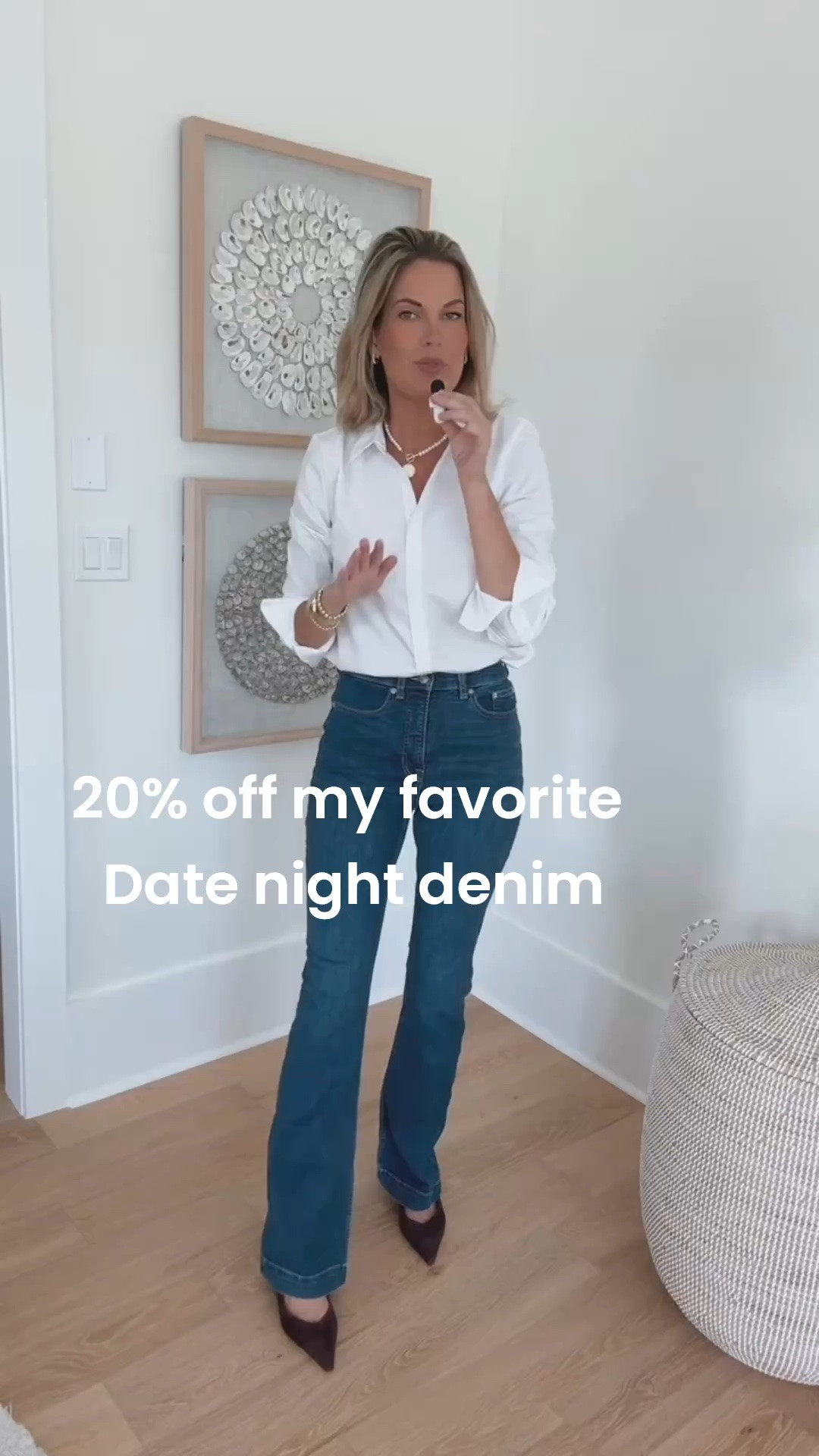 Code LTK20 will get you a discount on my tall and petite friendly date night denim

#LTKTall #LTKOver40 #LTKSaleAlert