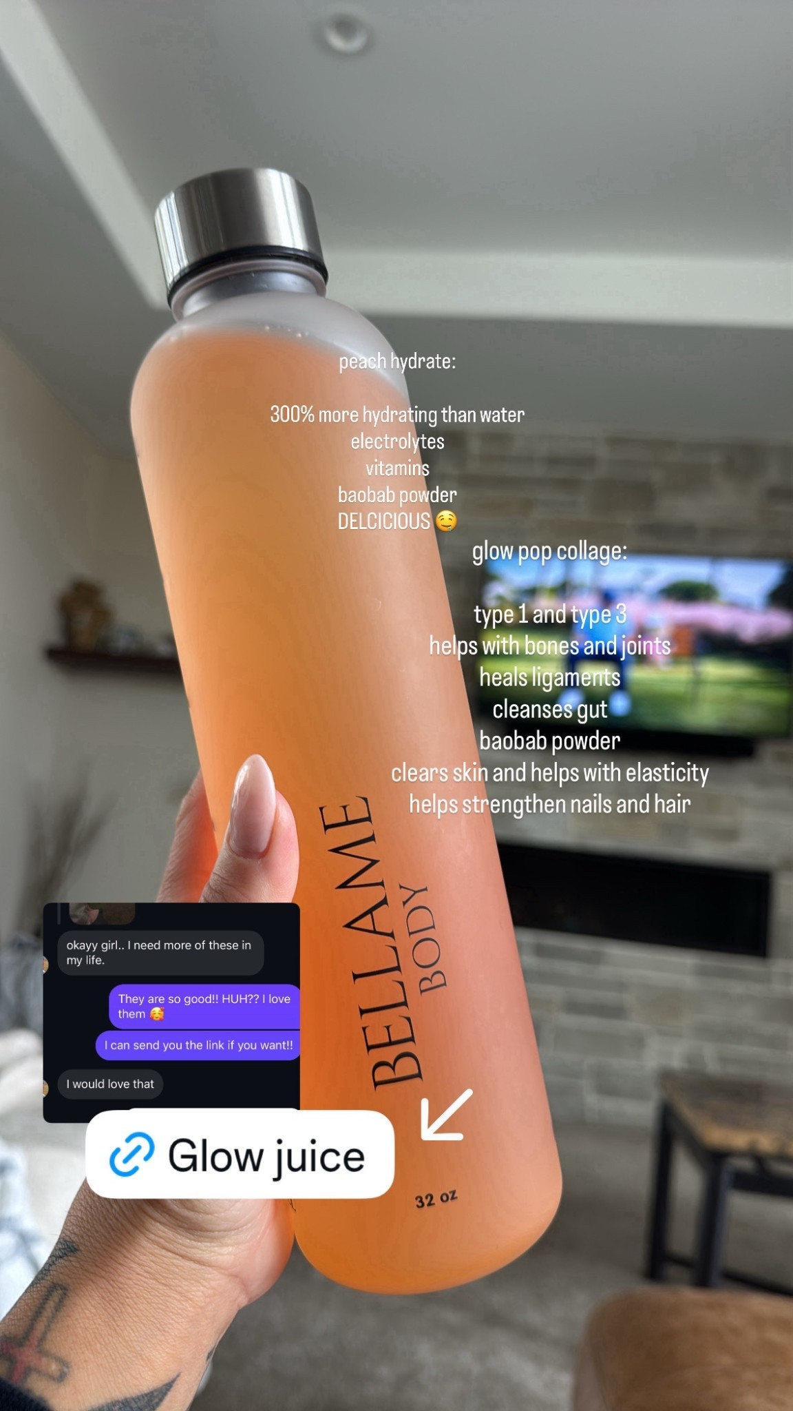 Unfortunately Bellame can’t be linked — but the drink my hundreds of clients are obsessed with >>>

Get your first order $20 off
🔗
https://bellame.com/l/Vk4ZMxX8pm

DRINK YOUR SKINCARE!!! DON’T JUST APPLY IT TOPICALLY!!!

#LTKActive #LTKmorningroutine