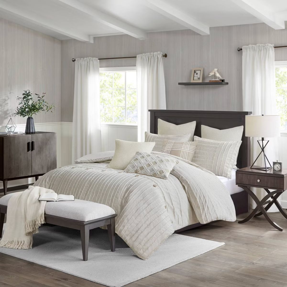 Madison Park Essence Clipped Jacquard Comforter Set | Target