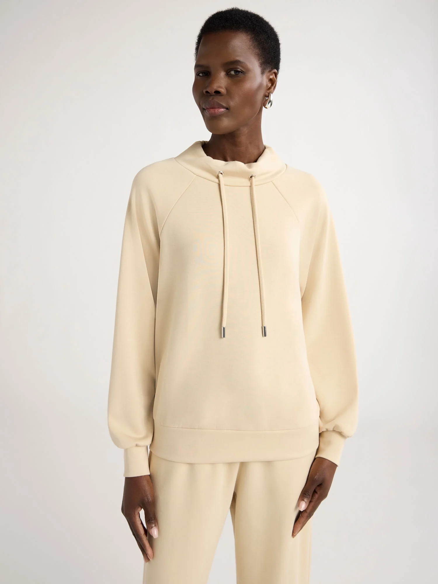 Scoop Women's Ultimate ScubaKnit Funnel Neck Sweatshirt, Sizes XS-XXL | Walmart (US)