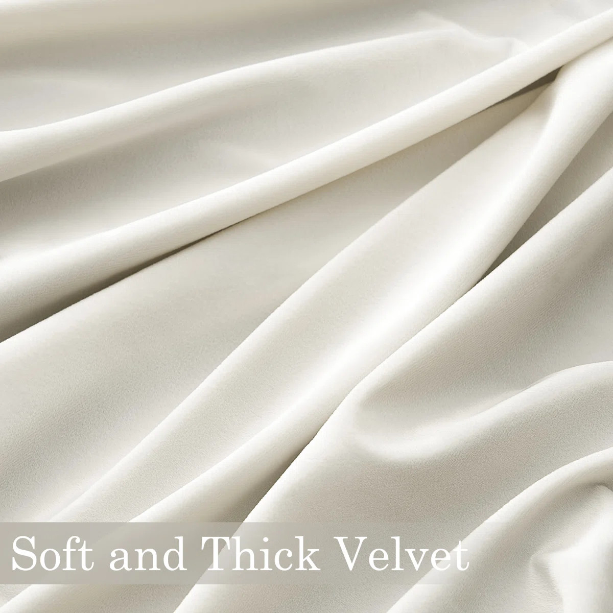 Ike Velvet 100% Blackout Curtains with Back Tab Hooks, Thermal Insulated Drapes (Set of 2) | Wayfair North America