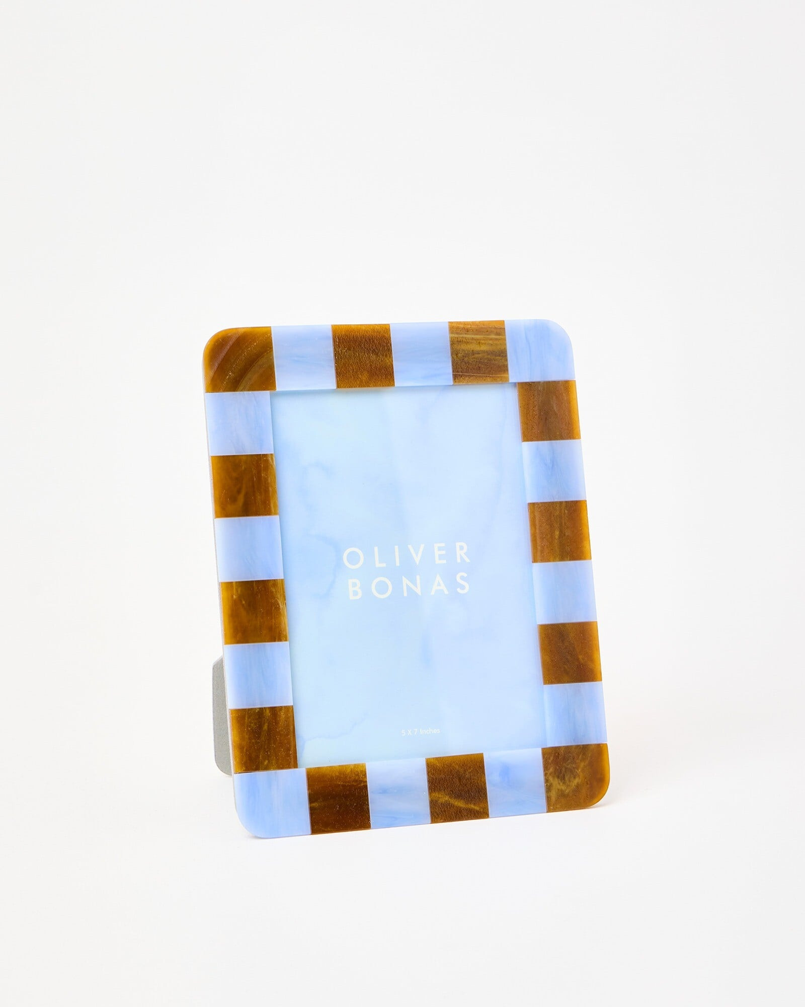 Alyssa Blue & Brown Resin Photo Frame 5x7" | Oliver Bonas | Oliver Bonas (Global)