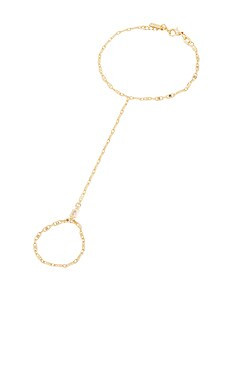 Natalie B Jewelry Kinna Hand Chain in Gold from Revolve.com | Revolve Clothing (Global)