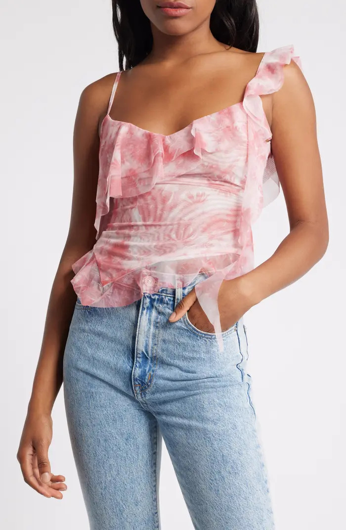 Floral Ruffle Tank Top | Nordstrom