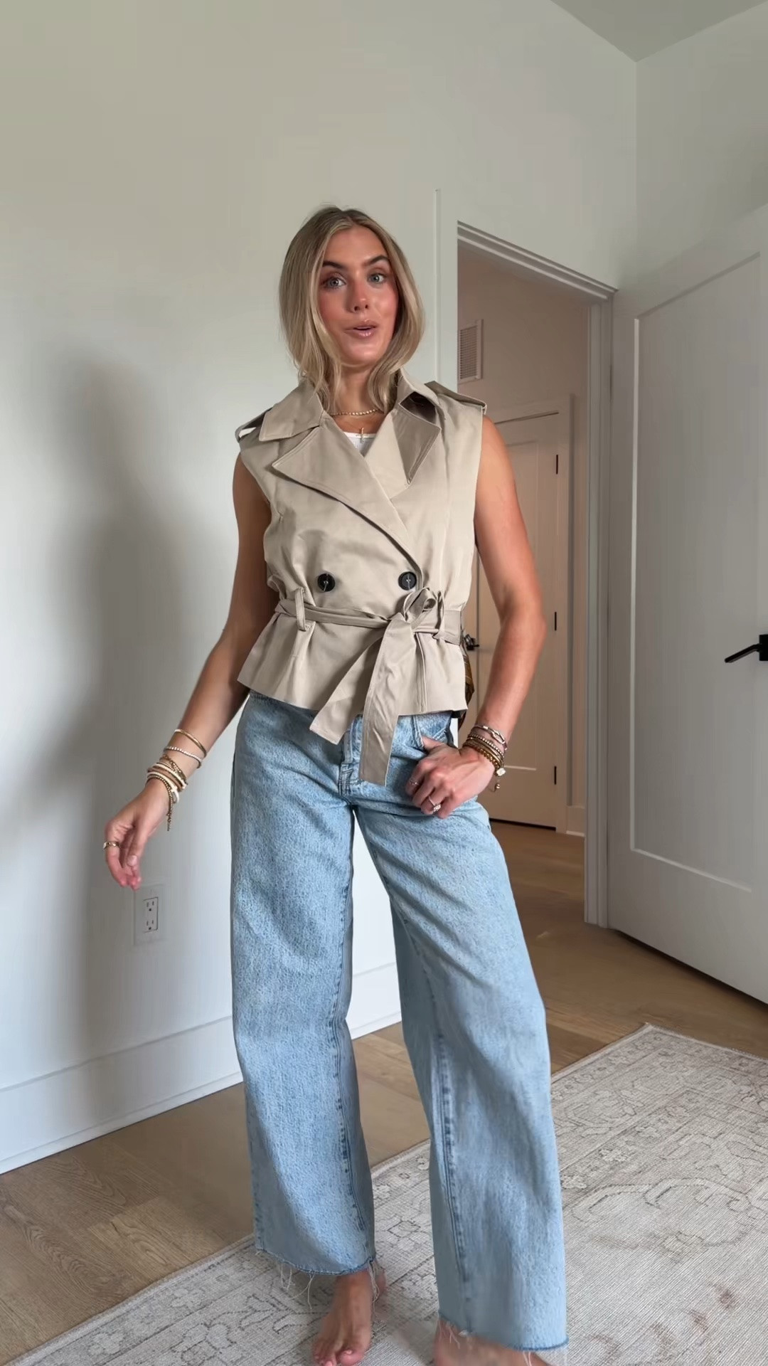 need to style this sleeveless trench coats because this is a vibe I love the details between the buttons and the tie waist and of course it’s an amazon find!! 5’4/s in my LTK. 

#amazonfashionfinds #amazonfashion #founditonamazon #amazonjackets #amazontrenchcoat @Amazon Fashion