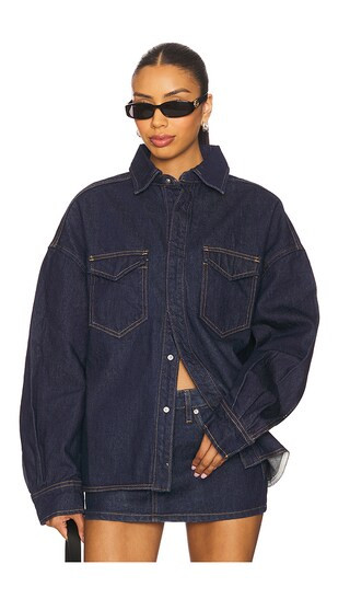 Danielle Shirt Jacket in Havana Night | Revolve Clothing (Global)