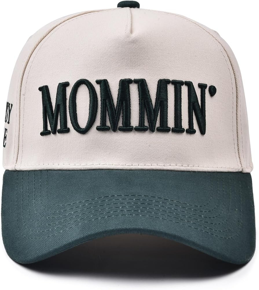 Mommin Trucker Hat | Vintage Two-Tone Women's Baseball Cap,with Mommin Embroidery Ponytail Fit,Ou... | Amazon (CA)