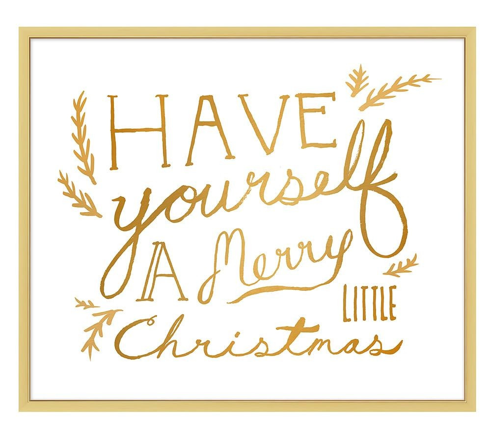Gilded Merry Christmas | Pottery Barn (US)