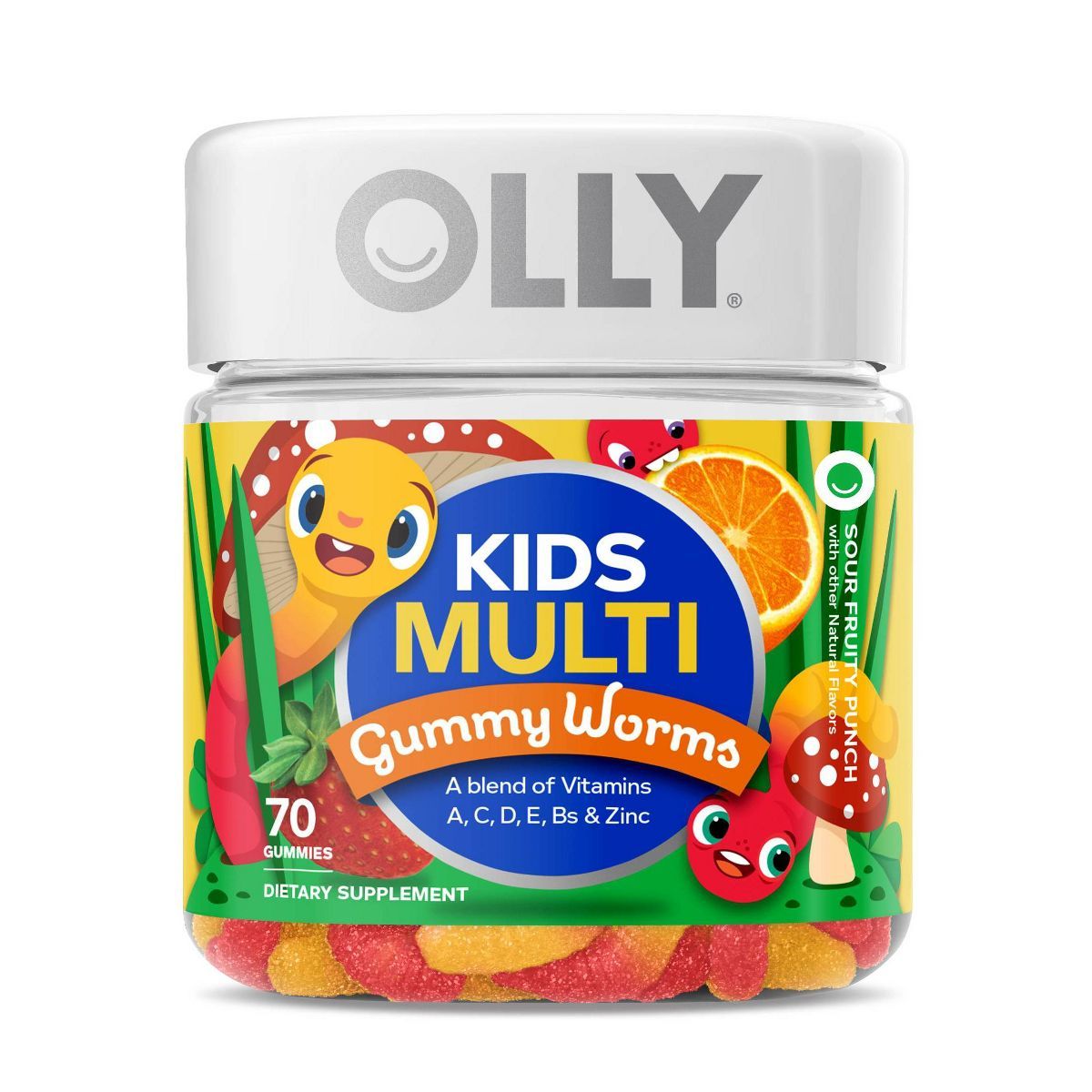 OLLY Kids Multivitamin Gummy Worms - 70ct | Target