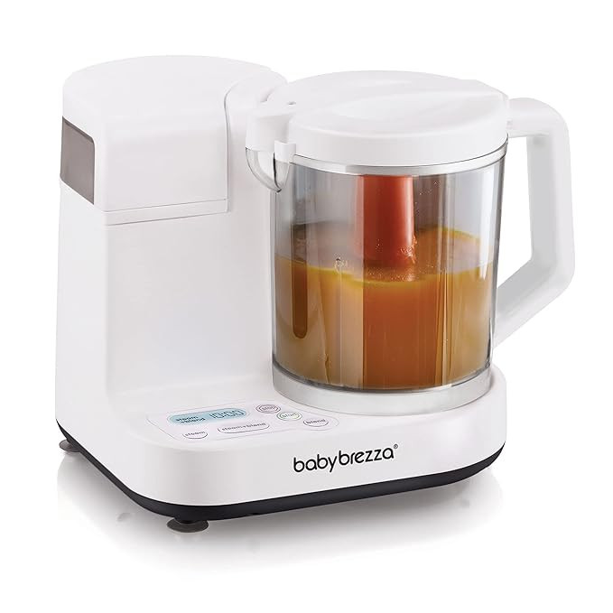 Baby Brezza Glass Baby Food Maker – Cooker and Blender to Steam and Puree Baby Food for Pouches... | Amazon (US)