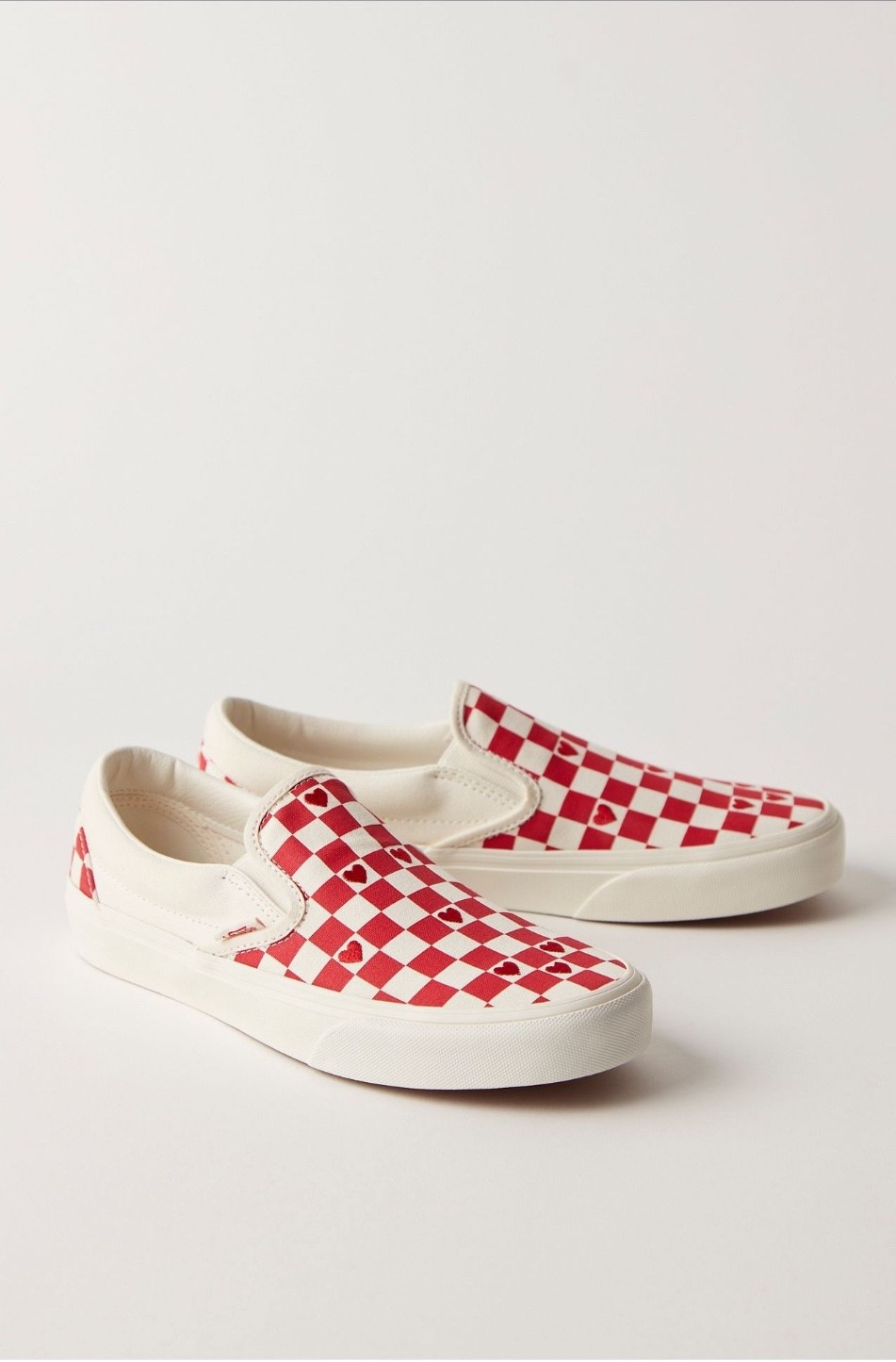Free People Vans: Your favorite slip-on silhouette from Vans is updated with embroidered hearts throughout on the checkerboard pattern, adding a romantic, femme touch to the skate-ready pair.

#LTKSeasonal #LTKootd #LTKValentine