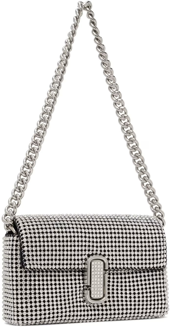 Silver Mini 'The Rhinestone J Marc' Bag | SSENSE